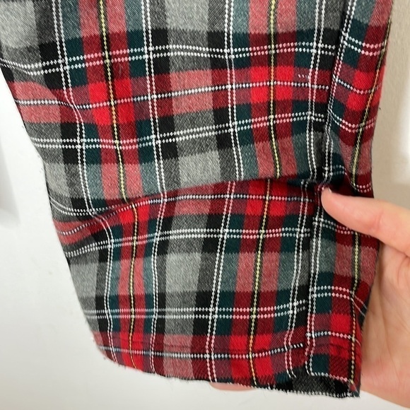 Urban Renewal linen high waisted pleats plaid pants made in USA - Picture 4 of 9